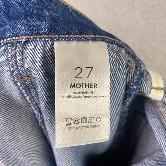 Mother Jeans Women's Size 27 Snacks The Lunch Line Sneak Fray in Yummy Wide Leg - Picture 11 of 12